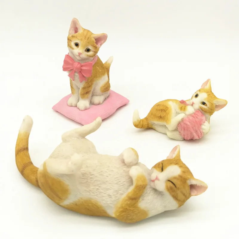 

Kitten decoration simulation animal cute decoration cat control black and white cat