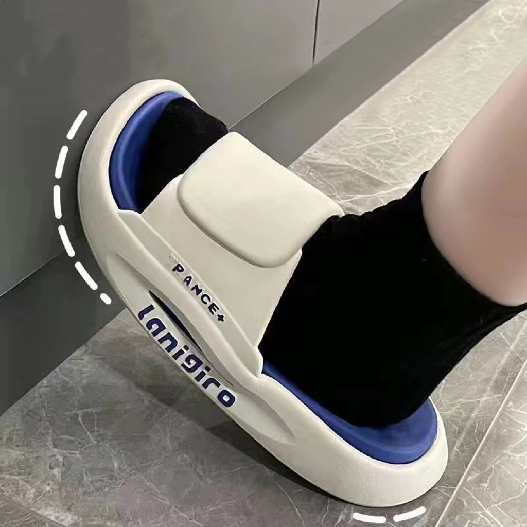 

Шлепанцы ЭВА на толстой платформе для мужчин и женщин, Нескользящие сандалии для ванной, пляжные тапочки, лето 2023