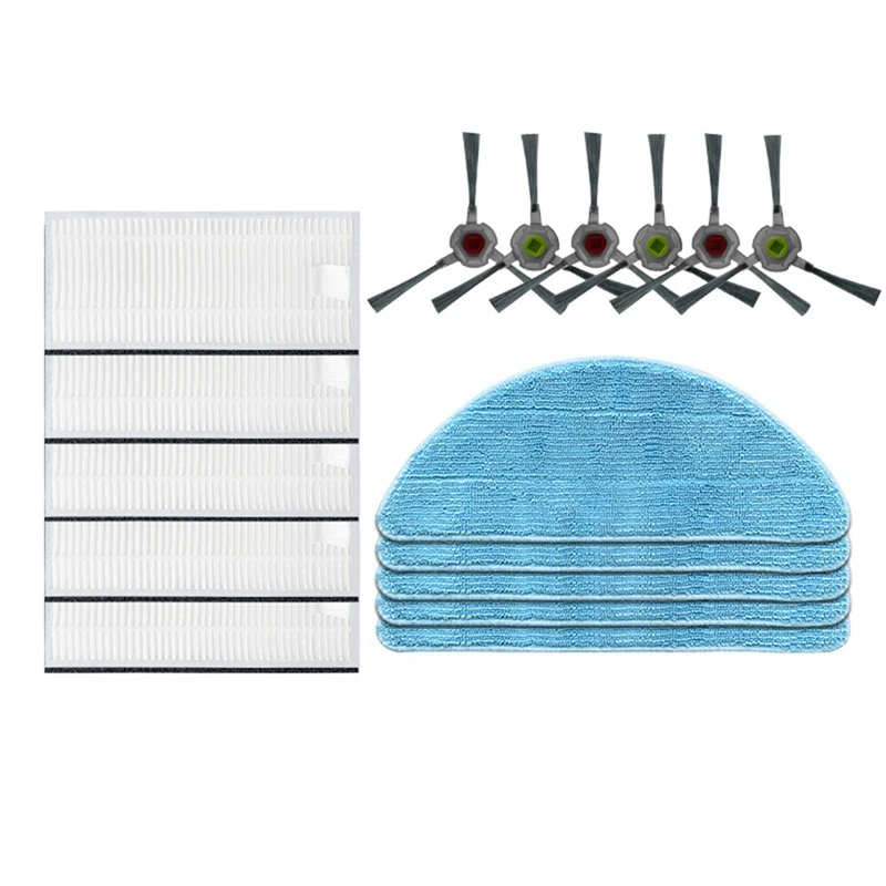 

Filter Side Brush And Mop Cloth Replacement Accessories For Yeedi K600 K700 K680 Robotic Vacuum Cleaner