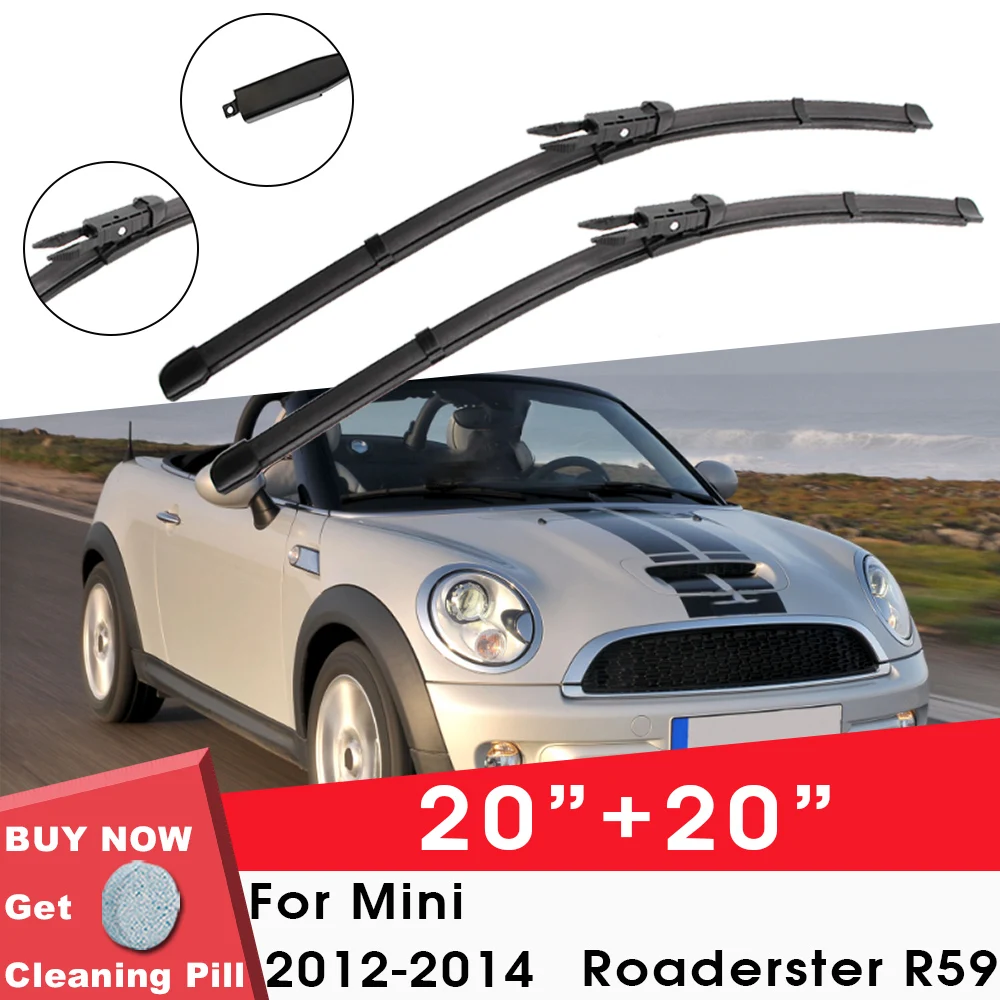 Автомобильные стеклоочистители BladeFront Window резиновые силиконовые гелевая заправка стеклоочистителя для Mini Roaderster R59 2012-2014 20 