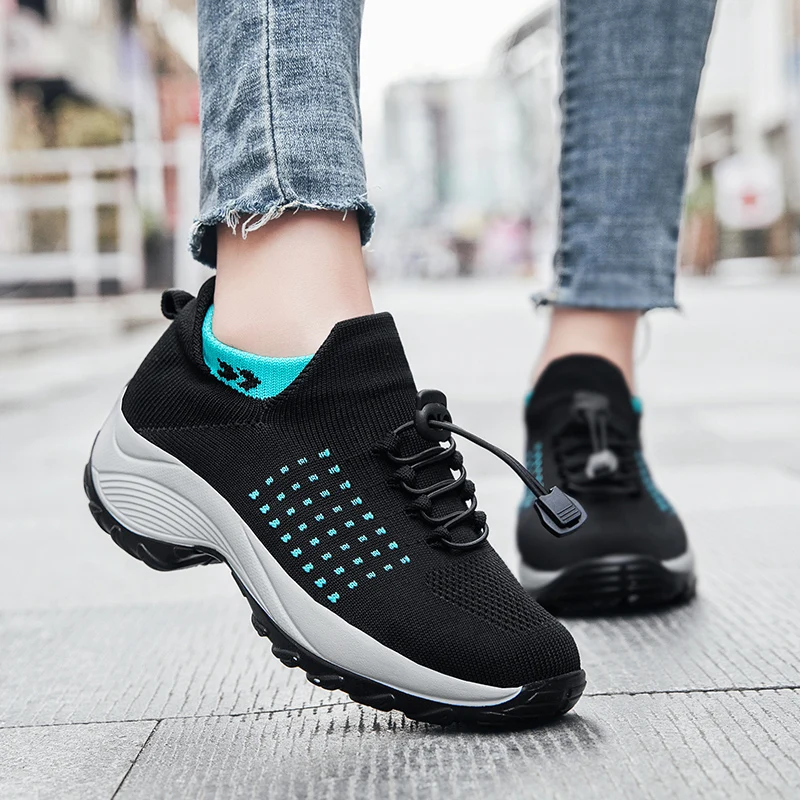 

Women Casual Shoes Walking Summer Sneakers Women Mesh Lace Up Flat Shoes Sneakers Women Vulcanized Shoes Woman Tenis Feminino