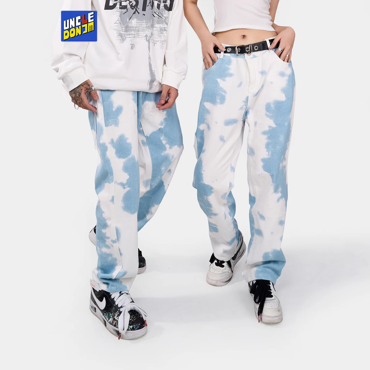 

Мужские мешковатые джинсы UNCLEDONJM в стиле хип-хоп