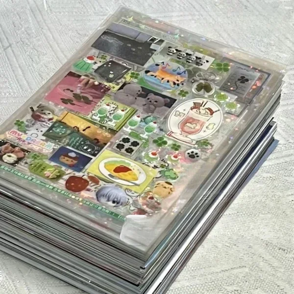 5 шт. Y2K ПЭТ прозрачная пленка для вспышки наклейка с газированной водой