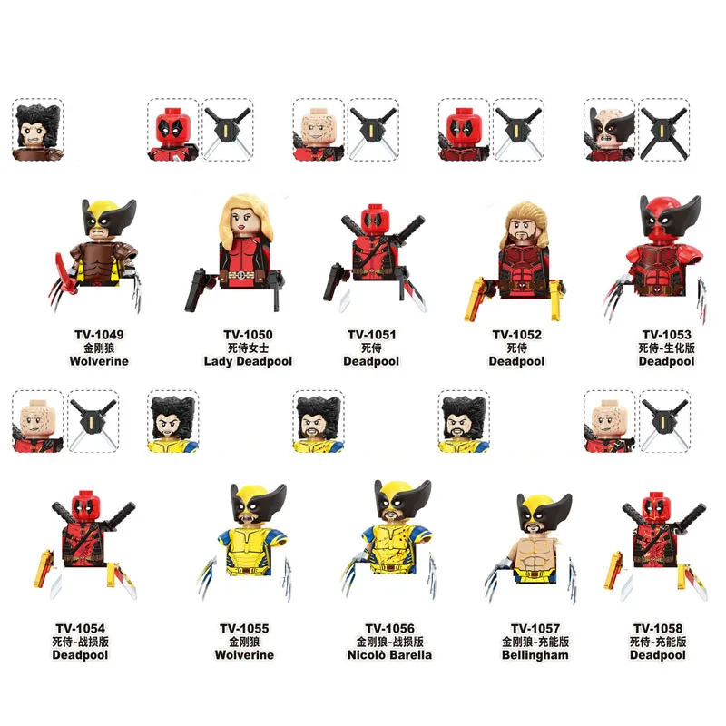 Мини-конструктор Marvel серия человек-Супергерой сборные блоки игрушки для