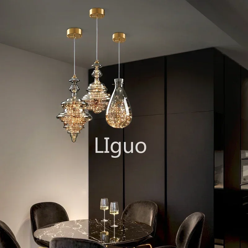 Mantianxing светодиодная стеклянная люстра для ресторана гостиной бара крыльца