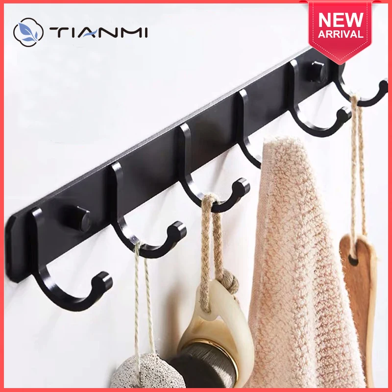 Hook Living Room Door Back Clothes Hook Simple Black Storage Hook To Save Space