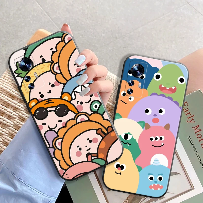 

Cute Cartoon Silicone Phone Case For Xiaomi Redmi Note 11 Pro 10 9 9A 9C 9T For Redmi Note 9 Pro Note 7 8 8T Shockproof Cover