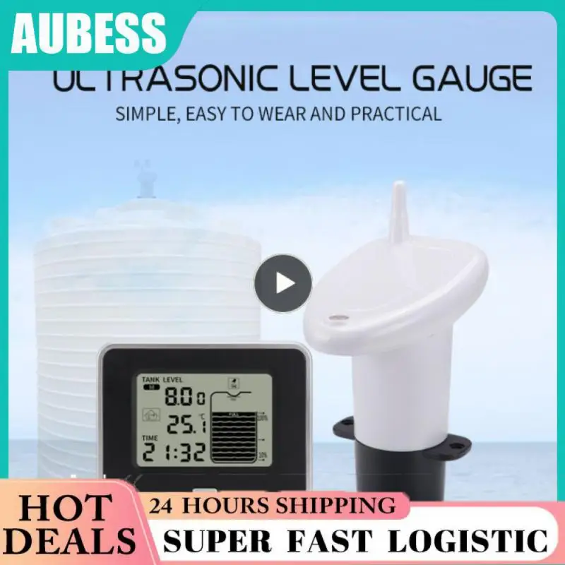 

2/3/5PCS Water Level Gauge Ultrasonic Mini Water Tank Liquid Depth Level Meter Multifunction Wireless