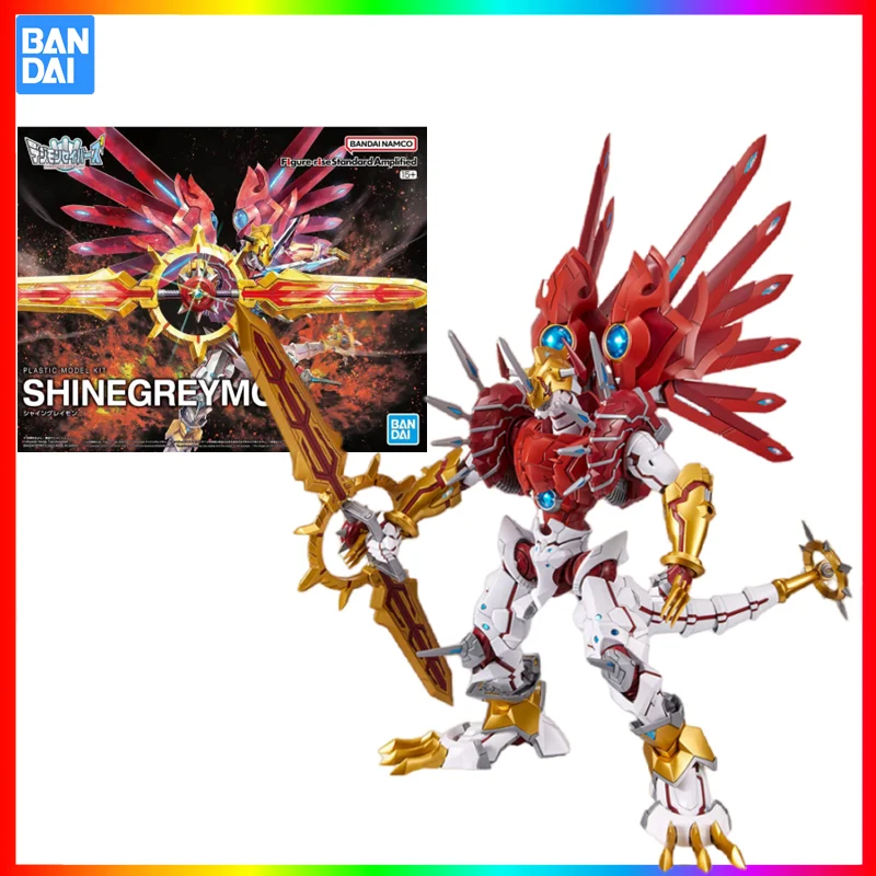 

In Stock Bandai Original Figure-rise FRS Anime Digimon Shine Greymon Action Figure Assembly Model Collectible Toys