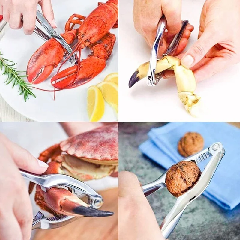 

26 Pcs Seafood Tools Set,Includes 6 Crab Crackers,6 Lobster Shells, 6 Crab Leg Forks,6 Crab Mallet And 2 Seafood Scissor