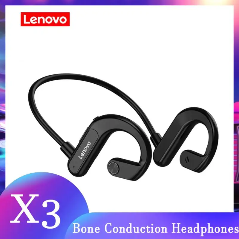 Lenovo X3 Bone Conduction Bluetooth Earphone Wireless Headphones Not In-ear Waterproof Durable Headset With Mic For Sports Run