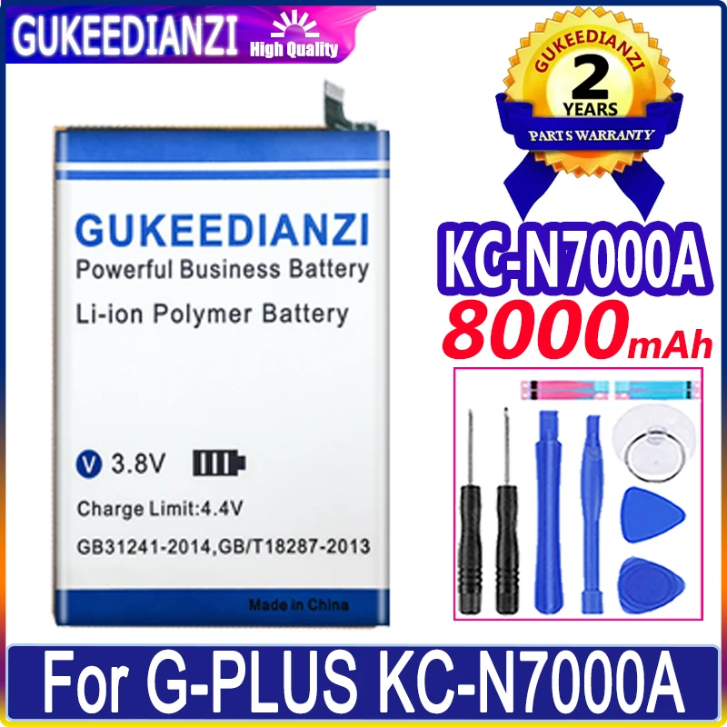 

Bateria New Battery 8000mAh For G-PLUS GPLUS KC-N7000A Mobile Phone High Quality Battery