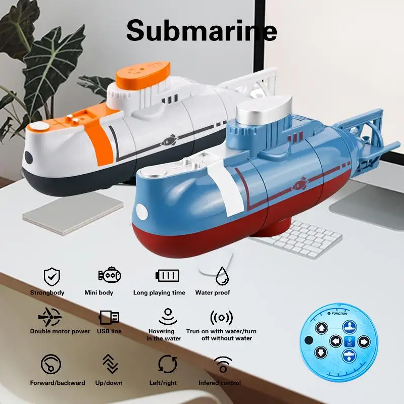 

Experience the Thrill of the Deep with Our Waterproof Mini RC Submarine - The Ultimate Remote Control Boat Simulation Model