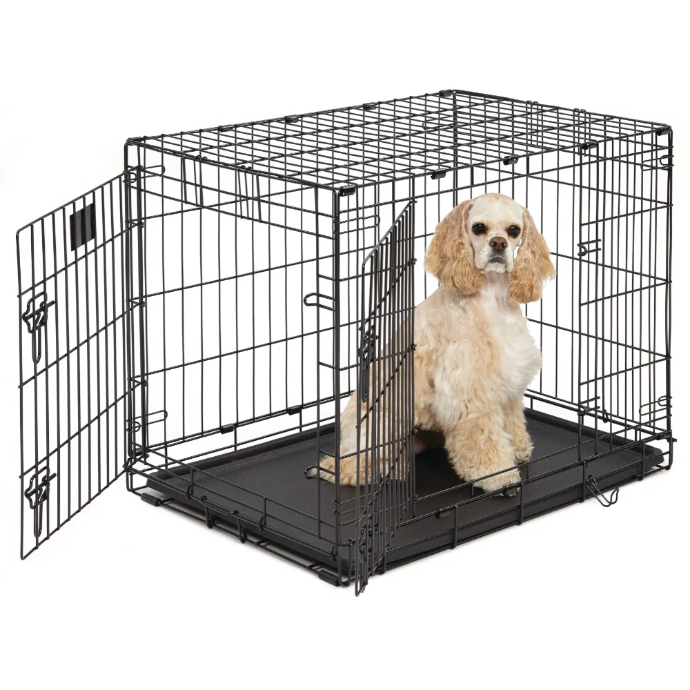 

MidWest Homes For Pets Life Stages Folding Double Door Metal Dog Crate