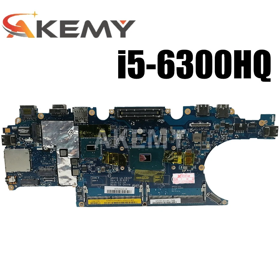 

Материнская плата для ноутбука DELL Latitude E5470 ADP70 LA-C831P 02 мм кг 2 мм кг с SR2FP i5-6300HQ DDR4 MB 100% протестирована Быстрая доставка