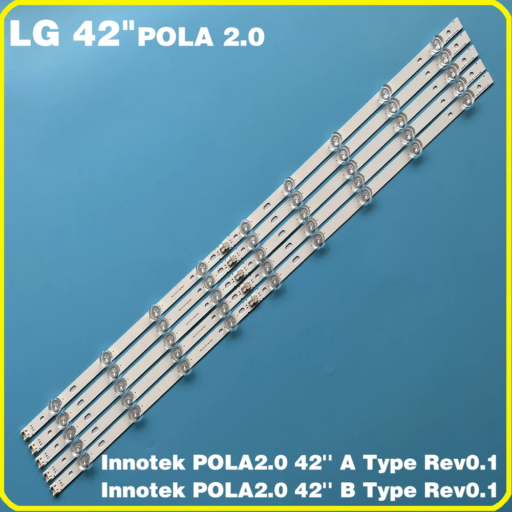 

Светодиодная лента для подсветки телевизора LG INNOTEK POLA2.0 42 дюйма, T420HVN05.0 T420HVN05.2 42LN5758 42LN5406-ZA 42ln5460 42LN5750 42LN575S, 10 шт.