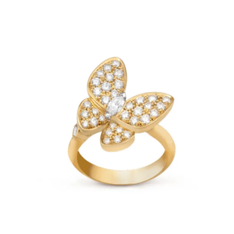 

1:1 Sterling Silver S925 Original Classic Luxury Ladies Fashion Ring Jewelry With Box Can Be As Gift For Relatives And Friends