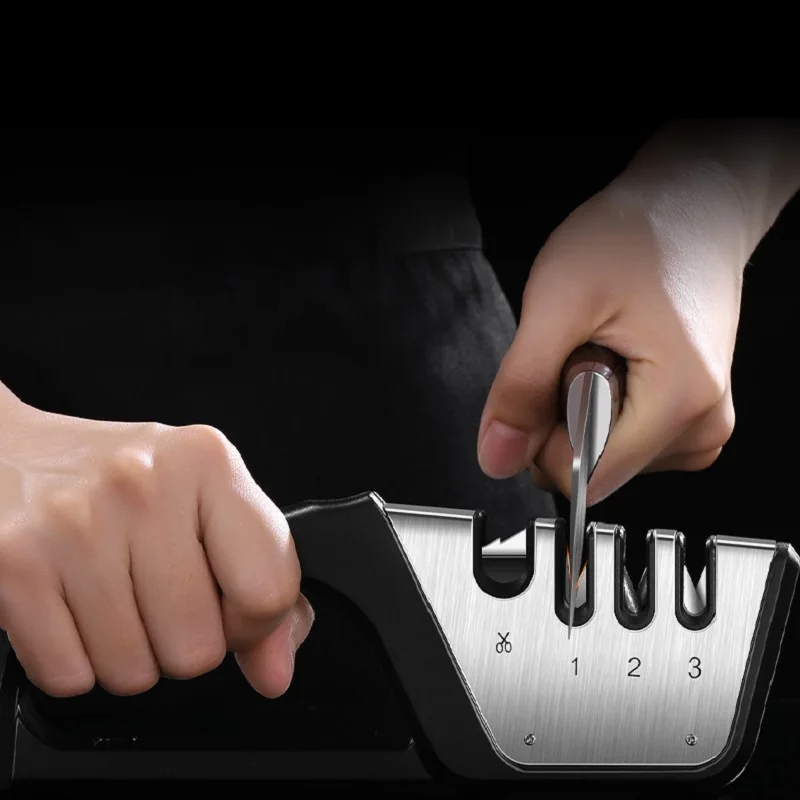 

Многофункциональная точилка для ножей из нержавеющей стали 4 в 1