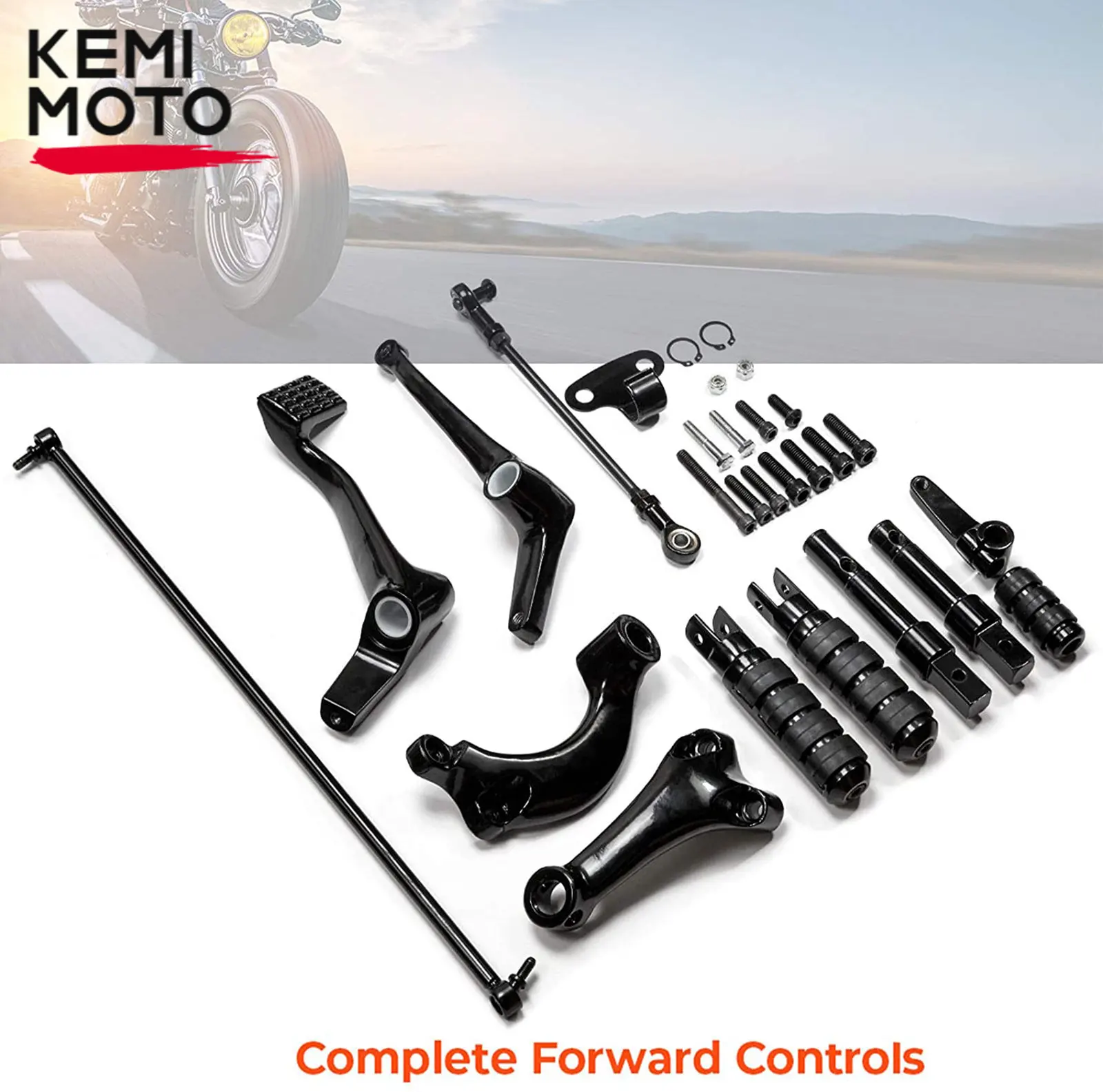 

New Forward Controls Kit Foot Pegs Levers Linkage for Sportster 883 1200 2014-2020 Aluminum Stainless Steel Left Right Front