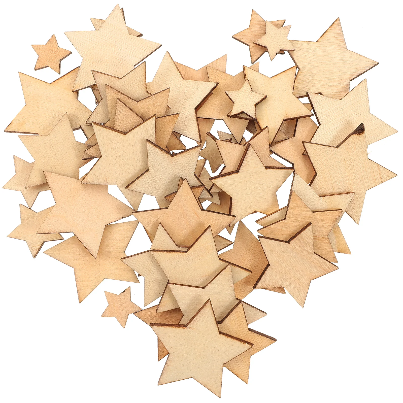 

Unfinished Wooden Stars Assorted Size Cutout Discs For Arts Crafts DIY Decoration Birthday Wedding Display Decor