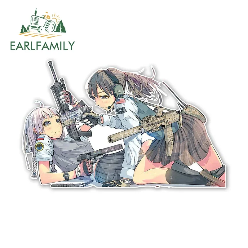 EARLFAMILY 13 см X 9 популярная девушка Мультяшные автомобильные наклейки