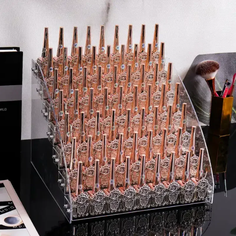 

New Multi-Layers Acrylic Nail Polish Display Organizer UV Gel Shelf Quick Install Cosmetic Rack Jewelry Stand Manicure Storage