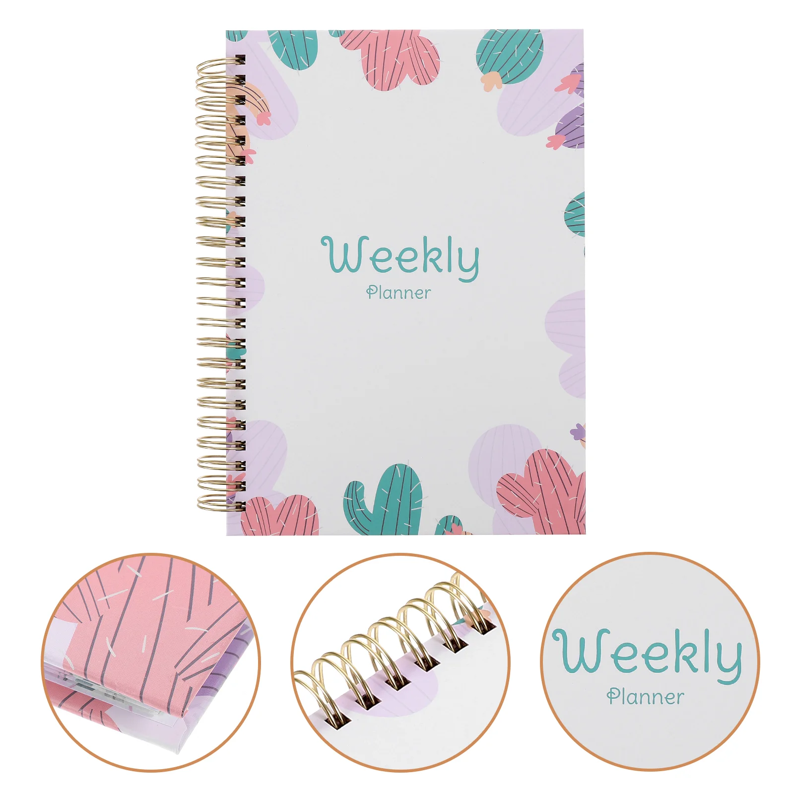 

Academic Planner Monthly Agenda Notepad Spiral Notebook The Weekly Pads Time Management Portable