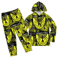 israel beitar jerusalem kids pullover hoodie hooded youth sweater suit pullover fleece warm fuzzy casual clothes pants