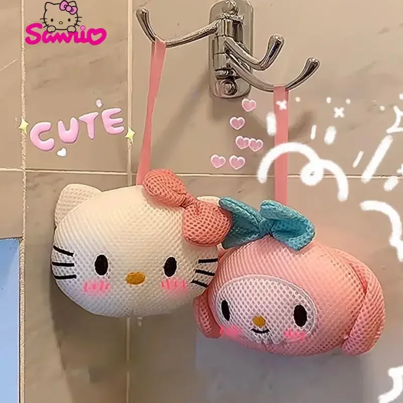 Sanrio Kawaii Hello Kitty банный цветок MY Melody шарик для душа большая девушка купания милая
