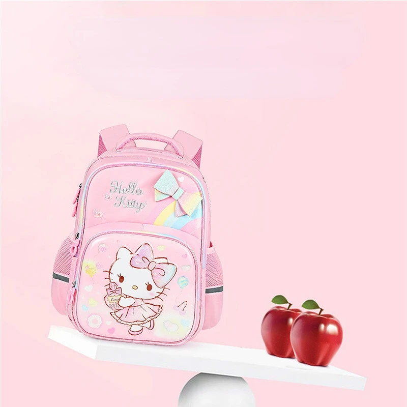 Hello Kitty Schoolbag Primary Girls Grade Princess Girls Kindergarten Spine Protection Reduction Children Backpack