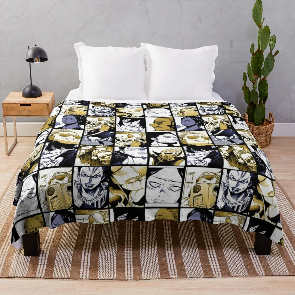 

Aizawa and Present Mic- Mix collage color version Throw Blanket Blankets For Sofas
