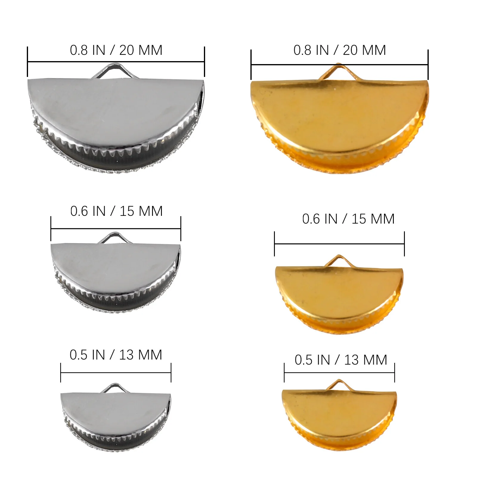 300 Pcs Jewelry Making Accessories Crimps Jewels Crafts Beaded Fastener Ends Necklace Cord Line Connectors