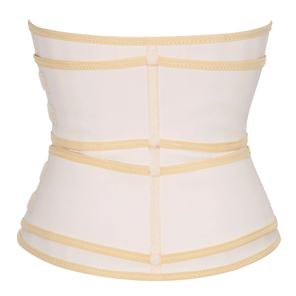 Латексный корсет на молнии 25 стальных косточек пояс для коррекции талии Нижний