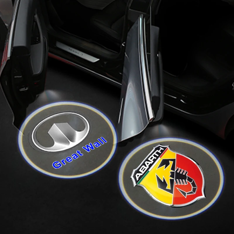 

1/2pcs LED Car Door Welcome Light Auto Decorative Accessories For Alfa Romeo Spider GT Tonale 156 159 147 4C 8C 166 Giulia Goods