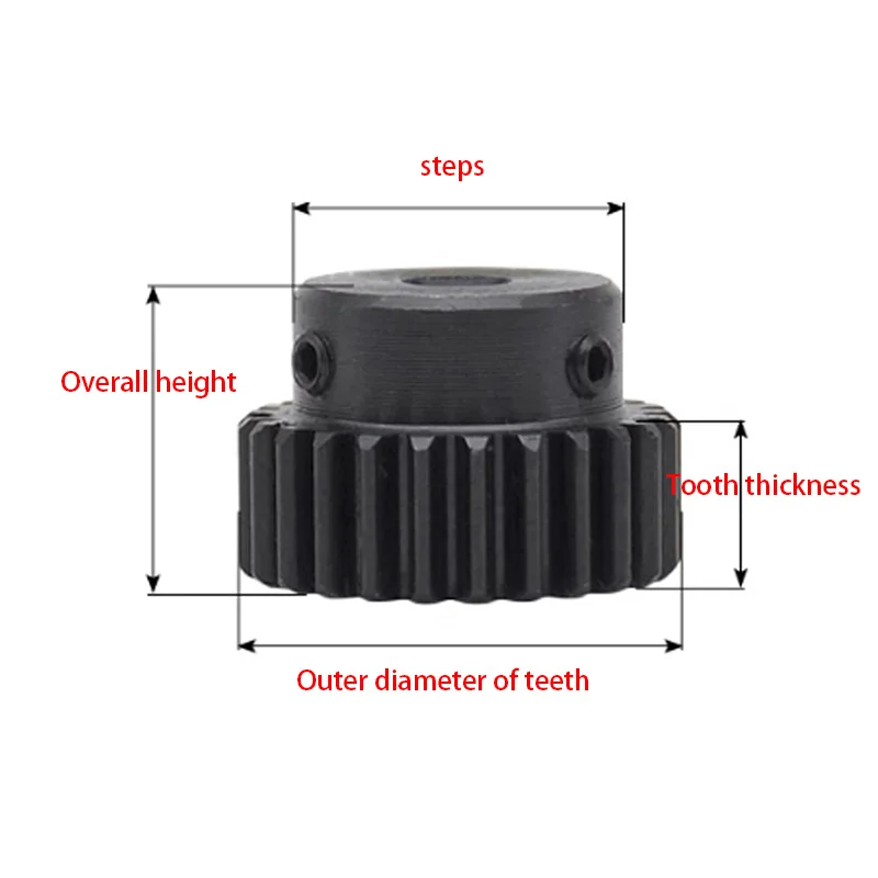 1 шт. зубчатая шестерня из углеродистой стали 1M30T-35T модуль размер отверстия