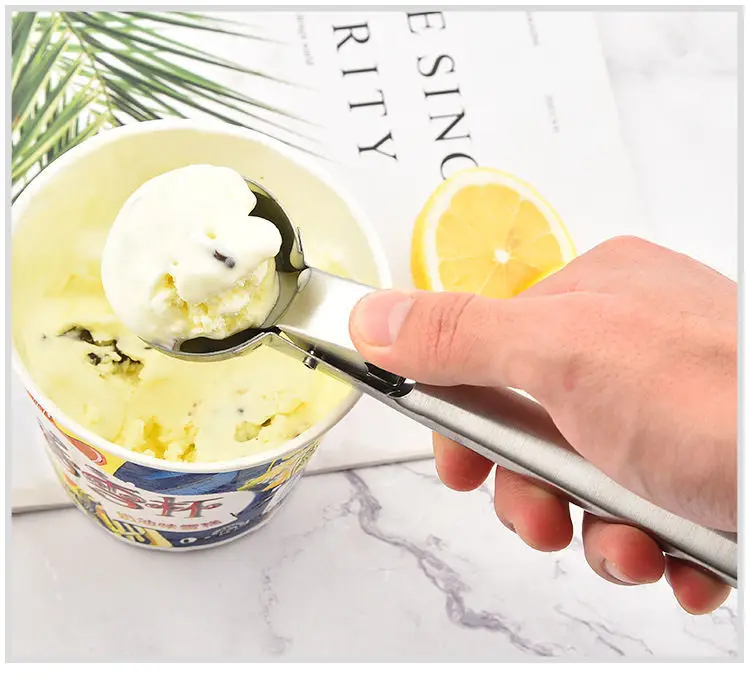 Многофункциональный совок для мороженого, совок двойного назначения из нержавеющей стали, совок для фруктов, бытовые инструменты для мороженого