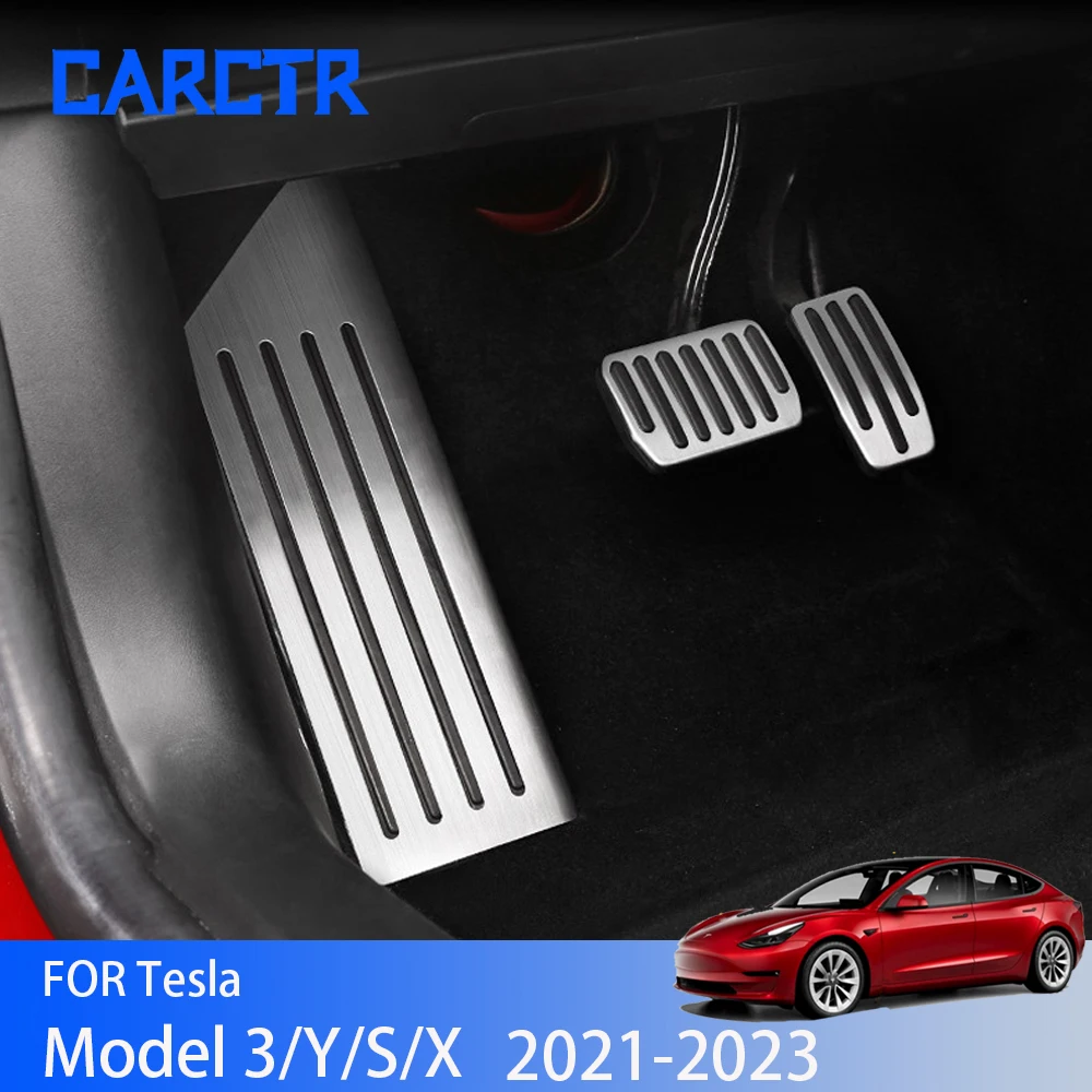

Задние крышки для тормозных колодок CARCTR модели 3 Y S X 2021-2023, подставка для педалей акселератора из алюминиевого сплава, 2/3 шт.