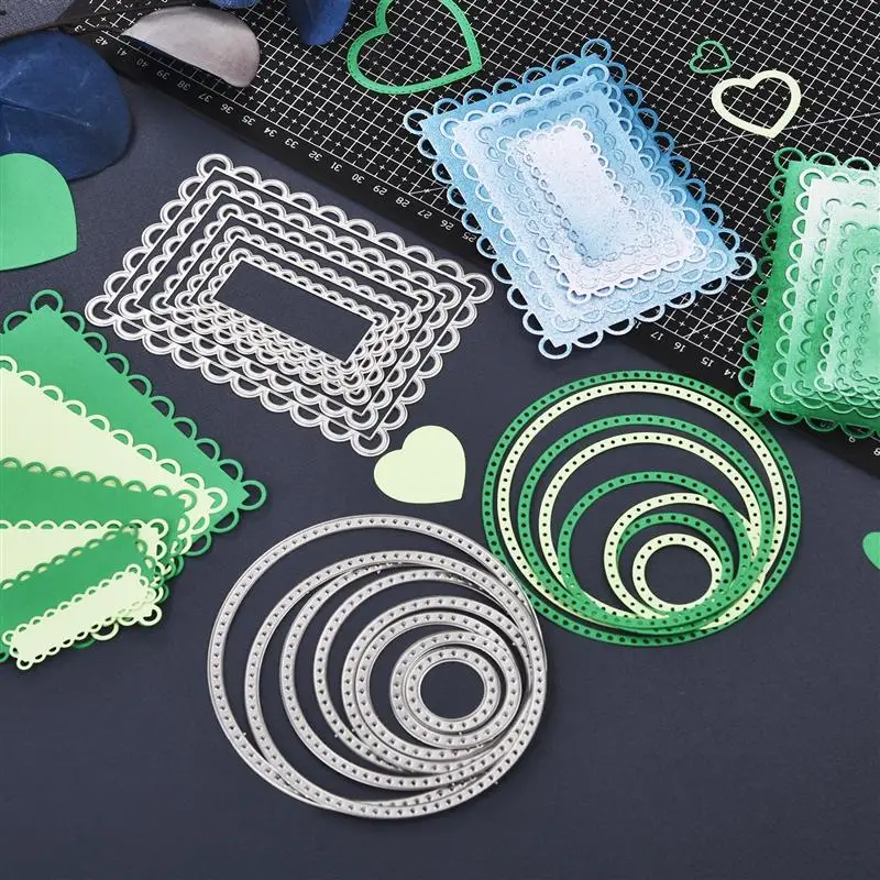 Квадратная Звезда Сердце Прямоугольник круг Сделай Сам ремесло металлическая