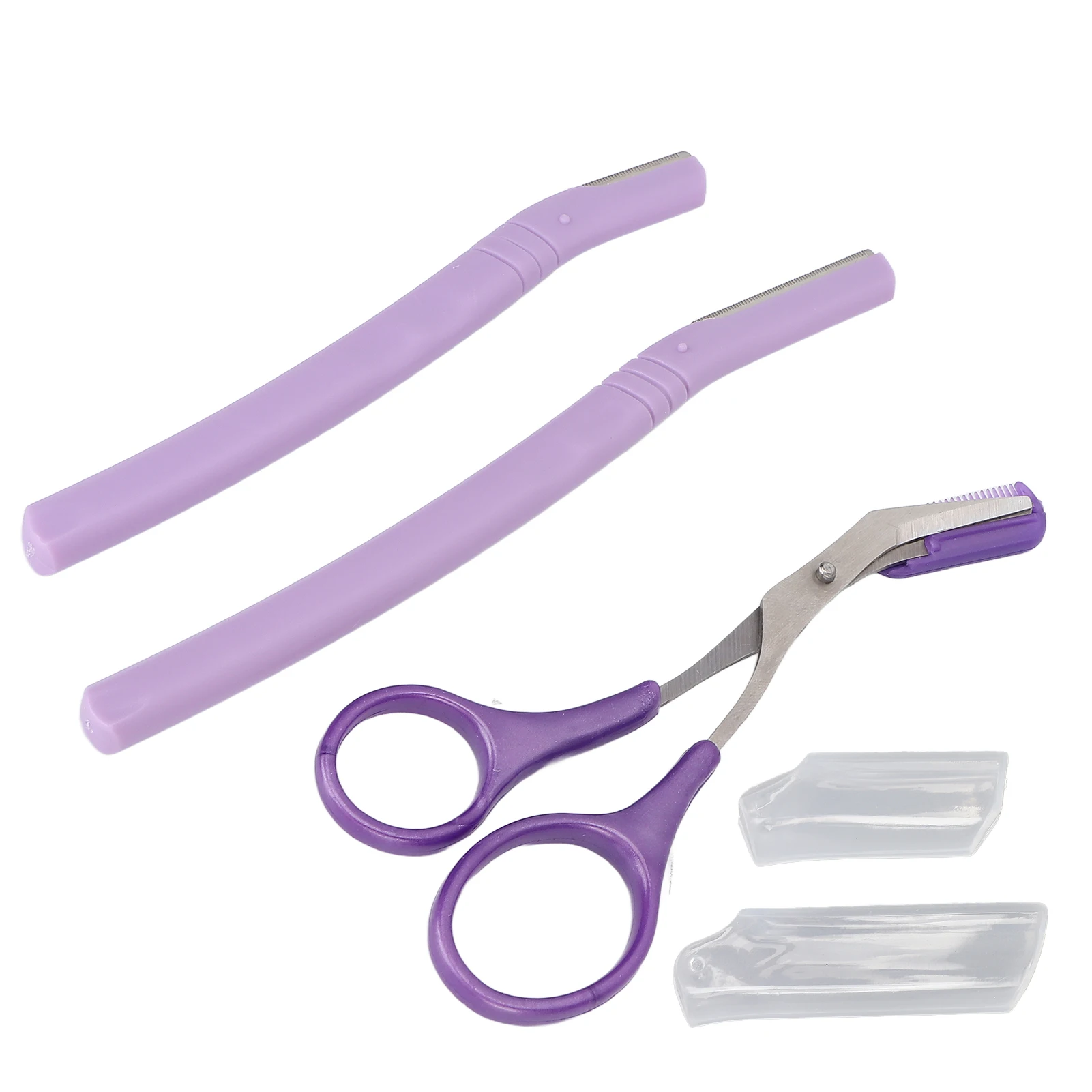 

Eyebrow Trimming Tool Kit Professional ABS Stainless Steel Brow Scissors Eyebrow Razor Shaver Set