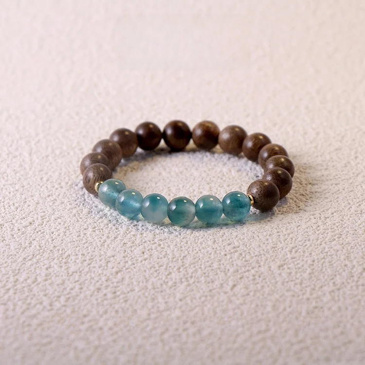 Шэн Си | Yun Xiyuan Chuang S925 Серебряный браслет из натурального агарового дерева Ци Нань