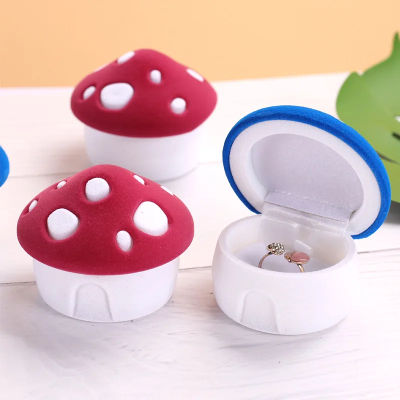 For Girl Friend Velvet Earring Necklace Storage Case Engagement Gift Box Holder