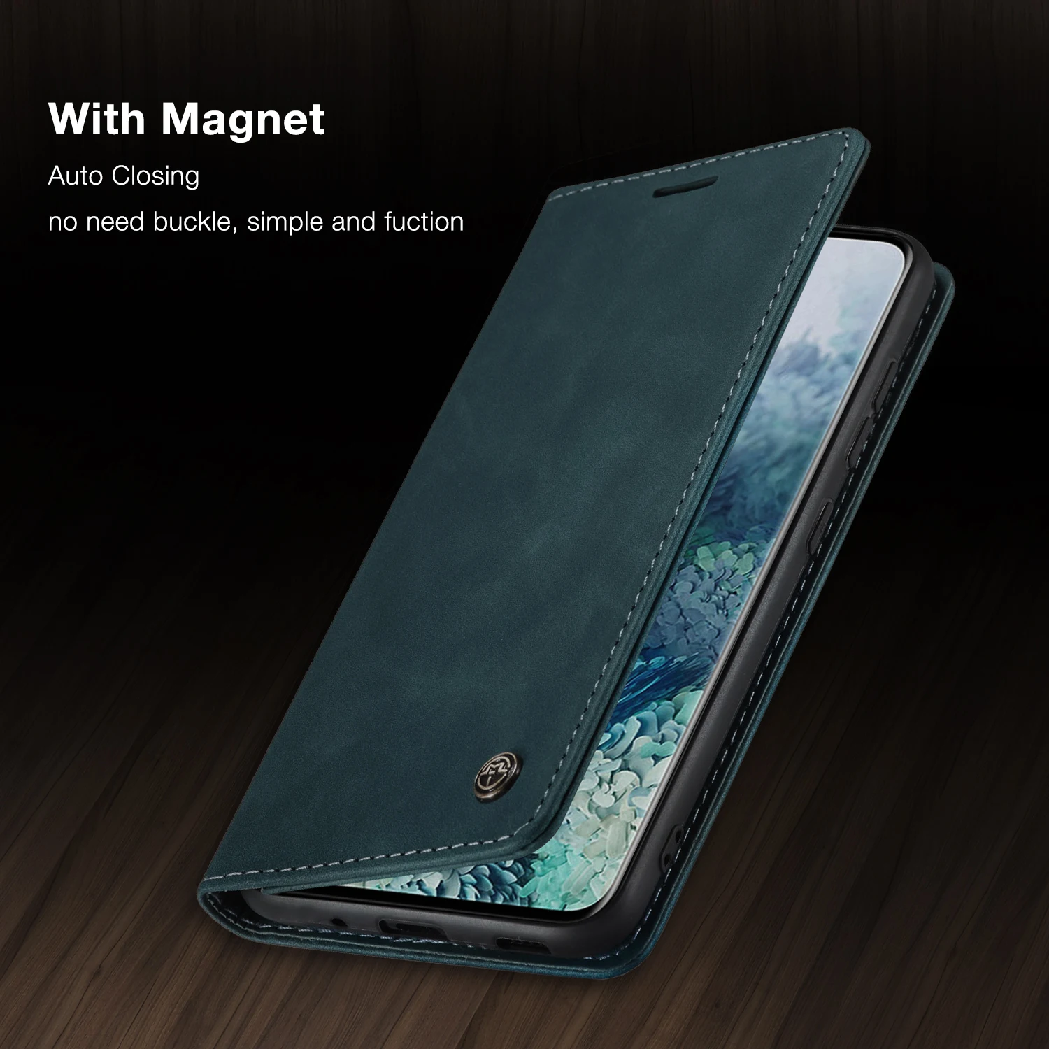 

Кожаный флип-чехол для телефона Samsung Galaxy S20 Ultra A30 A51 A71 s10 S9 S8 Plus, Магнитный чехол-бумажник для A30S A50 S7 edge, чехлы