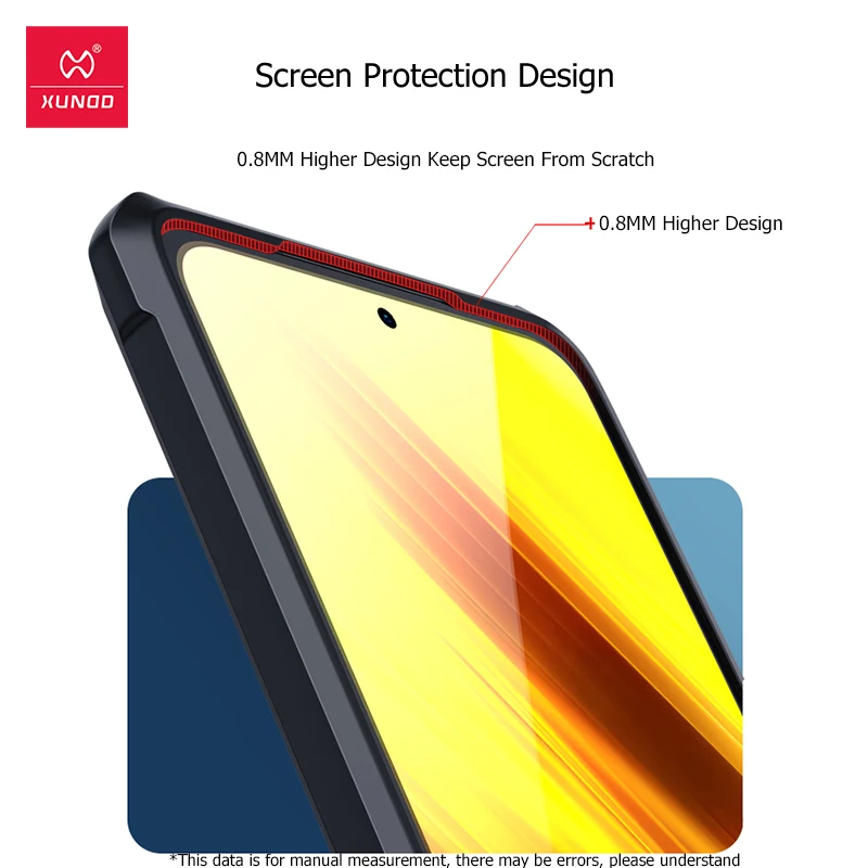 For POCO X3 Pro Case, Xundd Shockproof Protective Airbag Bumper Transparent Back Phone Cover For Xiaomi POCO POXO X3 NFC Case