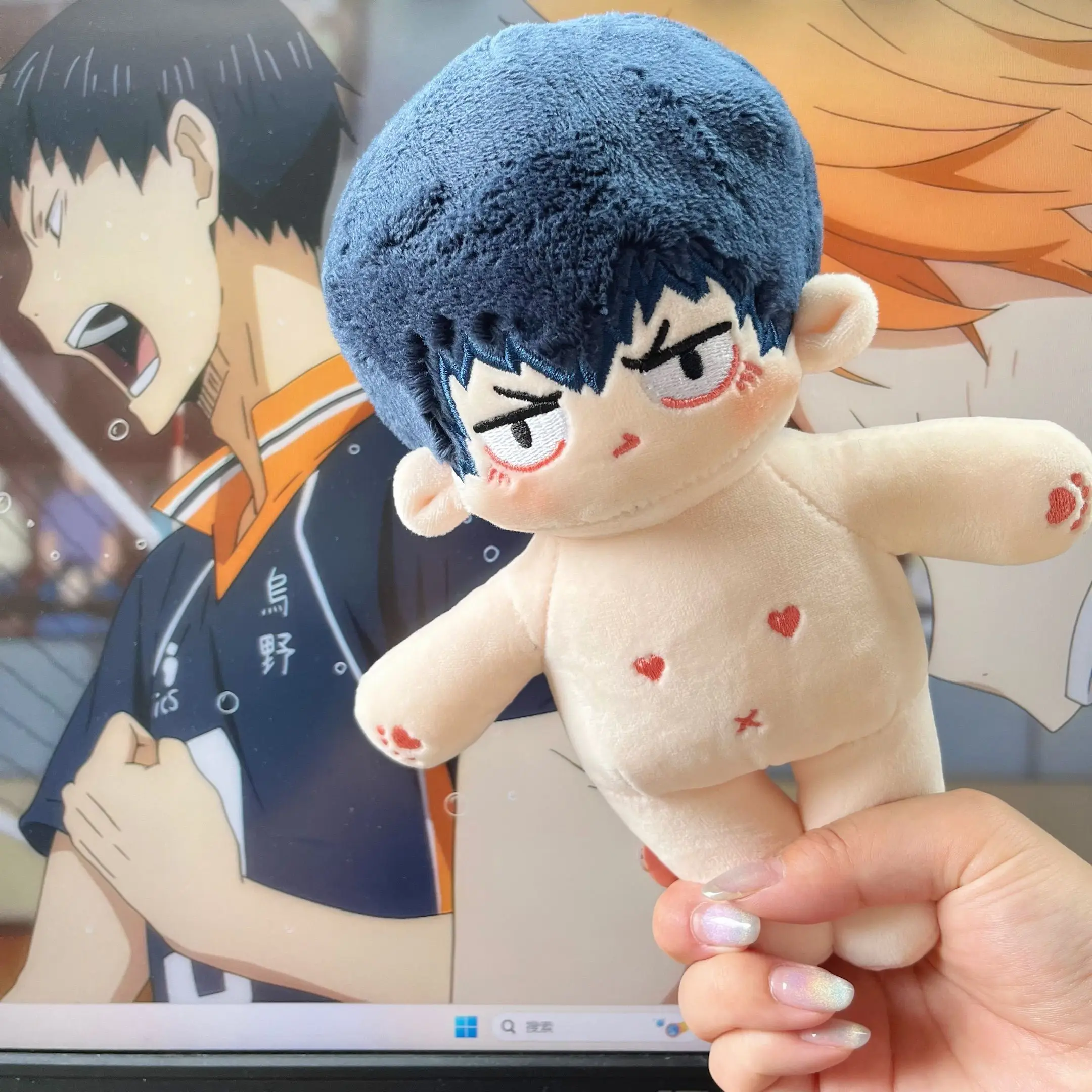 

20 см Японское Аниме Haikyuu! Куклы Shoyo Hinata Tobio Kageyama, косплей, плюшевая Мягкая кукла, меняющая одежду, плюшевая подушка