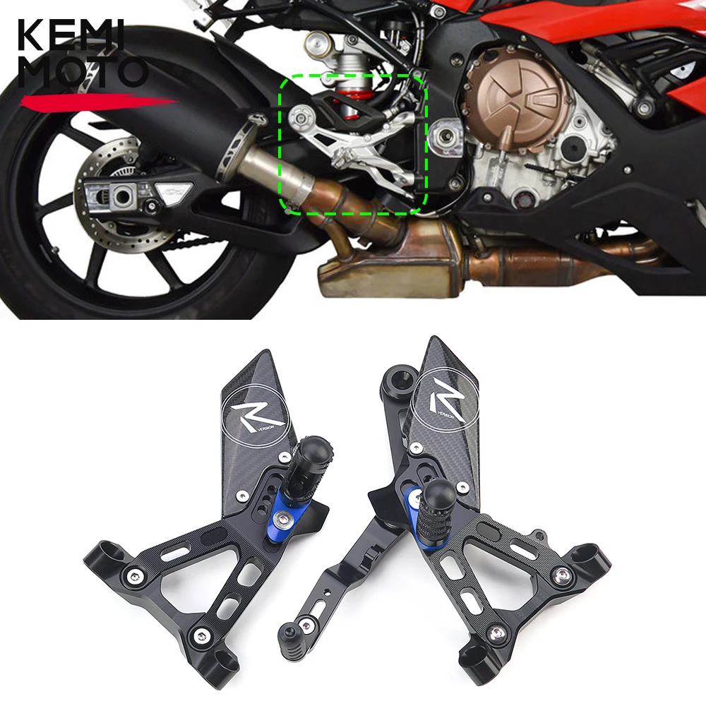 

Adjustable Rearsets FootPegs Rear Sets Heighten Pedal Shift Lever Brake Kit for BMW S1000RR 2019-2022 S 1000 RR 2020 2021 Parts