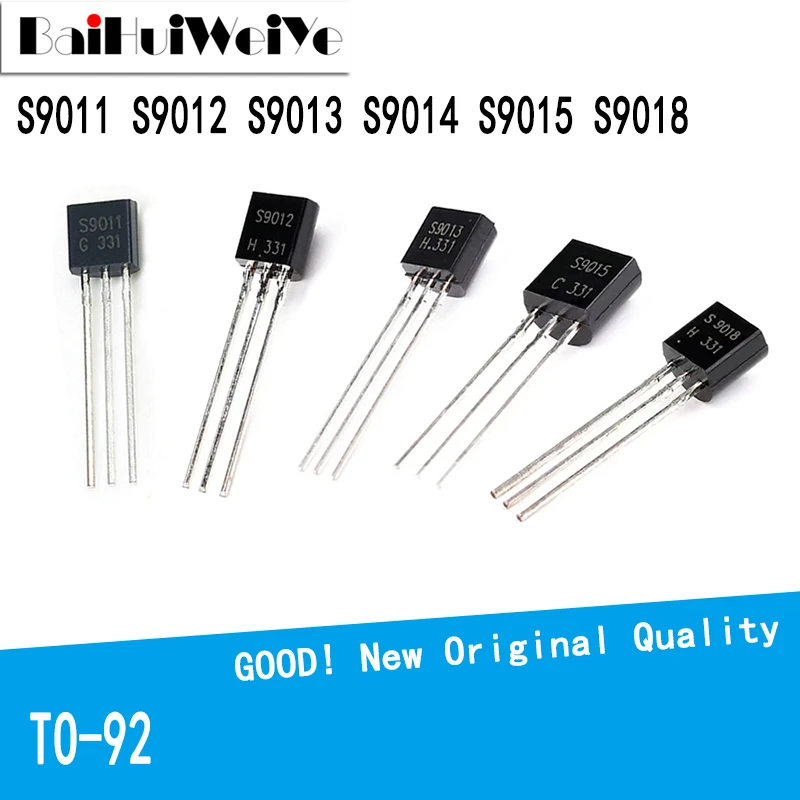 100 шт./лот S9011 S9012 S9013 S9014 S9015 S9018 TO-92 триодный транзистор, Новый чипсет хорошего качества
