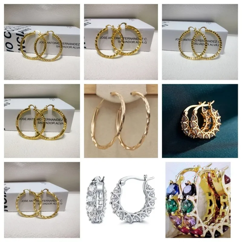 Медные серьги-кольца холодный ветер