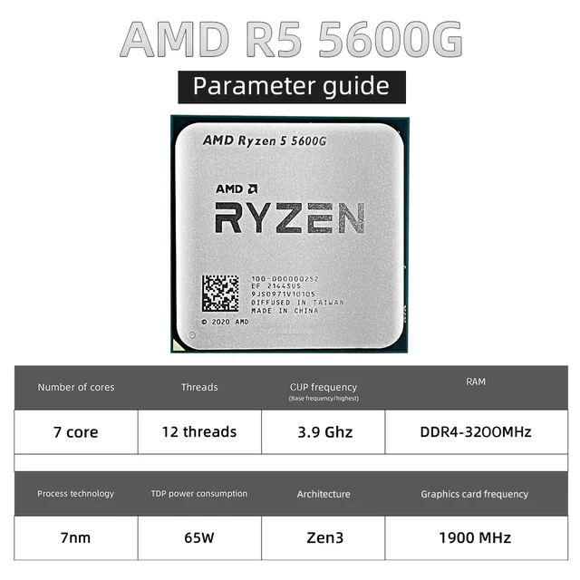 ASUS New TUF B550M PLUS WIFI II Motherboard+AMD New Ryzen 5 5600G Socket AM4 3.9GHz Six-Core CPU Processor Micro-ATX B550M 128G 6