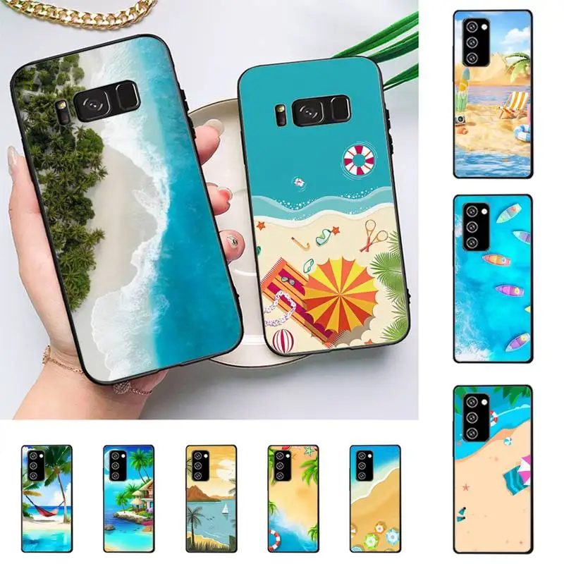 

summer Beach Phone Case For Samsung Galaxy J4 plus J6 J5 J72016 J7prime cover for J7Core J6plus