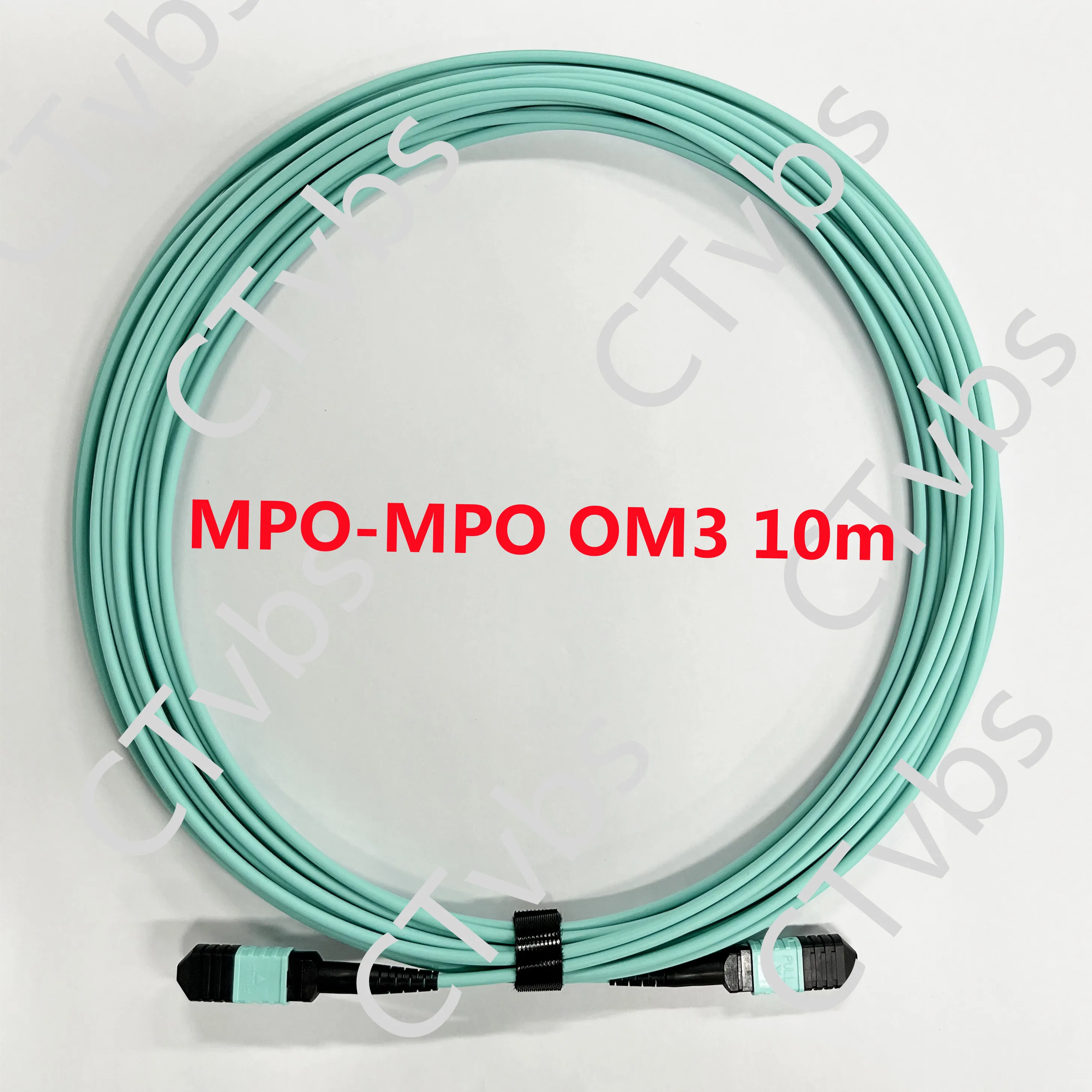 10M MPO Cable 8 Fiber Female to Female MPO-MPO Multi-Mode Type B OM3 Fiber Optical Patch Cord